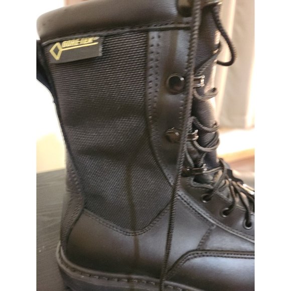 ROCKY COMBAT Service BOOTS BLACK SIZE 6 USA Wide #804A MEN'S NEW Gore-Tex Vibram - Picture 4 of 11